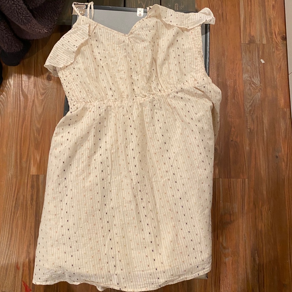 White flowy dress